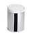 Lixeira Inox 3 Litros Tampa Click Com Balde Removível Cesto De Lixo Cozinha - Purimax - Branco - Imagem 1