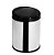 Lixeira Inox 3 Litros Tampa Click Com Balde Removível Cesto De Lixo Cozinha - Purimax - Preto - Imagem 1