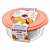 Conjunto 4 Potes Plásticos Alimentos Mantimentos Geladeira Cozinha - 560/2c Sanremo - Rosa - Imagem 1