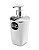 Dispenser Porta Sabonete Liquido Acessório De Banheiro Premium - UZ528 Uz - Branco/Cromado - Imagem 1