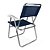 Kit 2 Cadeiras Alumínio Praia Reforçada Até 120Kg Piscina Camping Master - Mor - Azul Marinho - Imagem 2