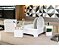 Kit Lixeira 4,7 Litros Cesto De Lixo Organizador Pia Porta Detergente Esponja Branco - Ou - Imagem 2