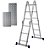 Escada Multifuncional 4x3 Alumínio 12 Degraus Com Plataforma 5133 - Mor - Imagem 1