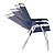 Cadeira Alta Boreal Reclinável 4 Posições Alumínio Suporta 110 Kg - Mor - Azul Marinho - Imagem 4