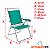 Cadeira Alta Boreal Reclinável 4 Posições Alumínio Suporta 110 Kg - Mor - Verde - Imagem 6