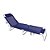 Cadeira Espreguiçadeira 4 Posições Alumínio Piscina Praia  - Mor - Azul Marinho - Imagem 1
