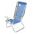 Cadeira De Praia Reclinável Sannet 8 Posições Alumínio - Mor - Azul - Imagem 3