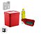 Kit Cozinha Suporte Lixeira 2,5L Organizador De Pia Porta Detergente Vermelho - Ou - Imagem 1