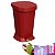 Lixeira 5L De Pedal Cesto De Lixo Com Tampa Banheiro Cozinha - 10424 Coza - Vermelho - Imagem 1
