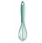 Batedor Manual Culinário Silicone Confeitar Utensilio De Cozinha - BM 100 Ou - Verde Menta - Imagem 4