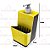 Kit Cozinha Pia Porta Dispenser Detergente + Lixeira 5L + Escorredor Talheres - Chumbo  Crippa - Amarelo - Imagem 3