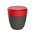 Lixeira 2,5 Litros Redonda Cesto Lixo Bancada Cozinha Escritório Banheiro Chumbo - Crippa - Vermelho - Imagem 3