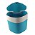 Lixeira 5 Litros Cesto Lixo Plástica Bancada Pia Cozinha Tampa Click - Pratk - Azul - Imagem 4