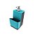 Dispensador para Detergente líquido Dispenser Chumbo - Crippa - Azul Turquesa - Imagem 1