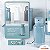 Kit Dispenser Porta Detergente Organizador Rodo Pia Cozinha Azul Glacial - Kte 056 Ou - Imagem 3