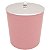 Lixeira 5 Litros Cromada Rosa Com Tampa Metalizada Plástica Para Cozinha Banheiro AMZ - Rosa - Imagem 1