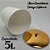 Lixeira 5 Litros Dourada Branca Com Tampa Metalizada Plástica Para Cozinha Banheiro - AMZ - Branco - Imagem 3