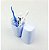 Suporte Porta Escova Dente Pasta Creme Dental Acessório Lavabo Banheiro Branco - AMZ - Imagem 2