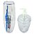Kit Dispenser Sabonete Líquido 400ml + Suporte Porta Escova Dente Creme Dental Lavabo Banheiro Transparente - AMZ - Imagem 1