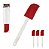 Kit 4 Espátula Pão Duro Culinária Silicone Confeitar Lambe Bolo Massas Salgados Cozinha - AMZ - Vermelho - Imagem 1