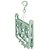 Mini Varal Retangular Retrátil Pendurar Roupa Íntima 32 Prendedor Plástico - 6095 Mor - Verde - Imagem 2