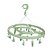 Mini Varal Oval Pendurar Roupas Íntimas Meias 24 Prendedores Plástico - 6094 Mor - Verde - Imagem 1