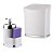 Kit Dispensador Para Detergente + Lixeira Eleganza - 1254 Future - Branco - Imagem 1