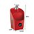 Kit Cozinha Lixeira 4 L Tampa Capacete + Dispenser Porta Detergente Esponja - Uz - Vermelho - Imagem 3