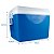 Caixa Térmica 75 Litros Cooler Grande Com Alça E Repartição Interna - Mor - Azul - Imagem 2