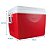 Caixa Térmica 75 Litros Cooler Grande Com Alça E Repartição Interna - Mor - Vermelho - Imagem 2