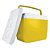 Caixa Térmica Cooler 34 L Com Alça Porta Copos Bebidas Alimentos - Mor - Amarelo - Imagem 2