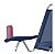 Kit 2 Cadeira Boreal Reclinável 4 Pos Alum + Guarda Sol 2,6m Alum + Saca Areia - Mor - Azul Marinho - Imagem 5