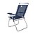 Kit 2 Cadeira Boreal Reclinável 4 Pos Alum + Guarda Sol 2,6m Alum + Saca Areia - Mor - Azul Marinho - Imagem 6