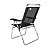 Kit 2 Cadeira Boreal Reclinável 4 Pos Alum + Guarda Sol 2,6m Alum + Saca Areia - Mor - Preto - Imagem 6