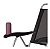 Kit 2 Cadeira Boreal Reclinável 4 Pos Alum + Guarda Sol 2,6m Alum + Saca Areia - Mor - Preto - Imagem 5