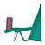 Kit 2 Cadeira Boreal Reclinável 4 Pos Alum + Guarda Sol 2,6m Alum + Saca Areia - Mor - Verde - Imagem 5