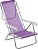 Kit 2 Cadeira De Praia Reclinável 8 Posições  Alumínio Sannet - Mor - Lilás - Imagem 2
