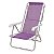 Kit 2 Cadeira De Praia Reclinável 8 Posições  Alumínio Sannet - Mor - Lilás - Imagem 3