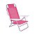 Kit 2 Cadeiras Summer Reclinável 6 pos Alumínio Praia Piscina Camping - Mor - Rosa - Imagem 4
