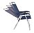 Kit Praia 2 Cadeira Boreal Reclinável 4 Pos Alumínio + Guarda Sol 2,6m Alum Azul  - Mor - Azul Marinho - Imagem 4