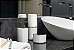 Kit 4pçs Banheiro Lixeira 5L Basculante Suporte Porta Escovas Dispenser Sabonete - Ou - Bege - Imagem 3