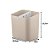 Kit Cozinha Trium Escorredor Louça + Porta Talheres + Dispenser Detergente + Lixeira - Ou - Bege - Imagem 5