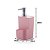 Kit Dispenser Porta Detergente 650ml + Lixeira 2,5 Litros Cozinha Trium - Ou - Rosa - Imagem 3