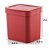 Kit Dispenser Porta Detergente 650ml + Lixeira 2,5 Litros Cozinha Trium - Ou - Vermelho - Imagem 2