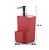 Kit Dispenser Porta Detergente 650ml + Lixeira 2,5 Litros Cozinha Trium - Ou - Vermelho - Imagem 3