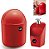 Kit Cozinha Lixeira 4 Litros Tampa Capacete + Dispenser Pia Porta Detergente - Uz - Vermelho - Imagem 1