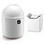Kit Cozinha Lixeira 4L Tampa Capacete + Dispenser Pia Porta Detergente Premium - Uz - Branco - Imagem 1