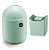 Kit Cozinha Lixeira 4L Tampa Capacete + Dispenser Pia Porta Detergente Premium - Uz - Verde Menta - Imagem 1