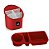 Kit Escorredor Porta Talheres + Organizador Pia Porta Detergente Cozinha - Uz - Vermelho - Imagem 1