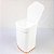 Lixeira 2,5 Litros Com tampa Plástica cesto Lixo Para Bancada Cozinha Banheiro Rose - 1258BCR Future  - Branco - Imagem 3